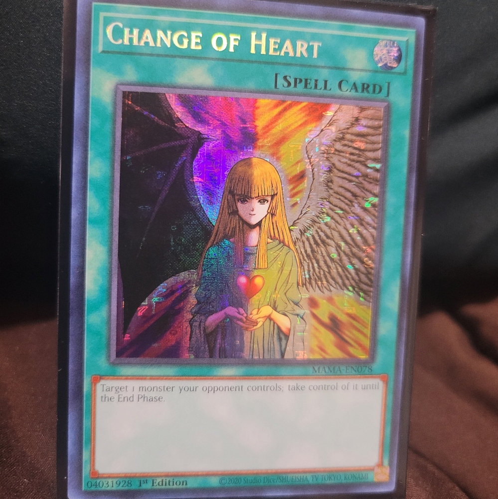 Yugioh Magnificent Mavens Ultra Secret Rare Change of Heart